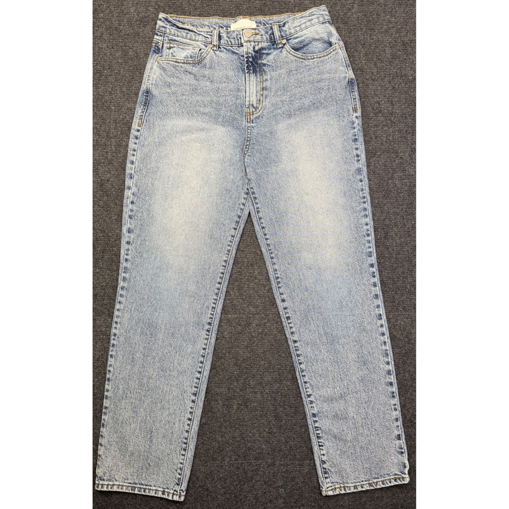 Habitual Womens High Rise‎ Straight Leg Jeans Light Acid Wash Blue Size 8/29